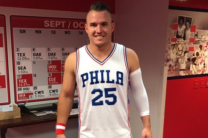 mike trout sixers jersey